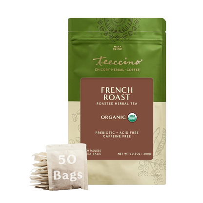 Teeccino French Roast Roasted Herbal Tea Teeccino