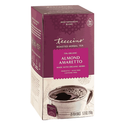 Teeccino Almond Amaretto Roasted Herbal Tea Teeccino