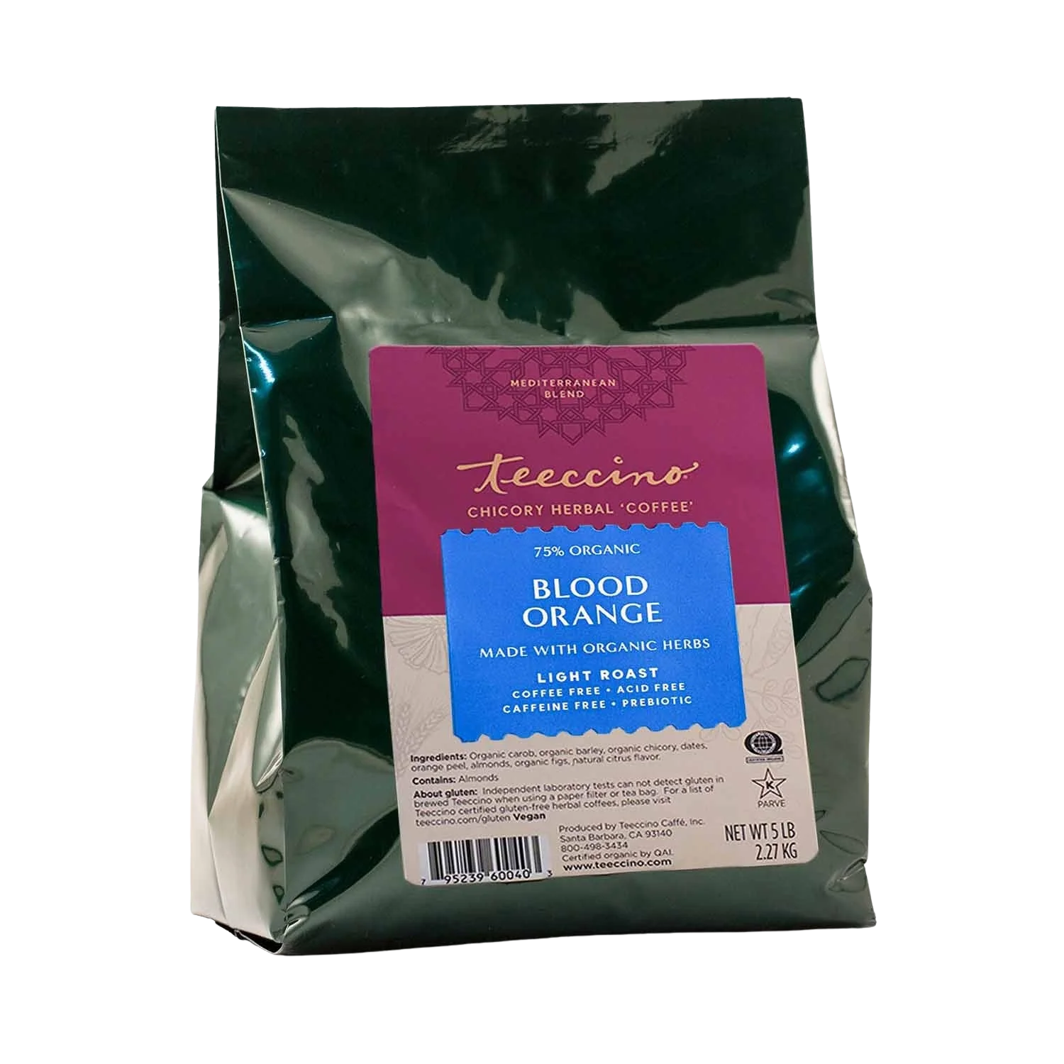 Teeccino Blood Orange Chicory Herbal Coffee