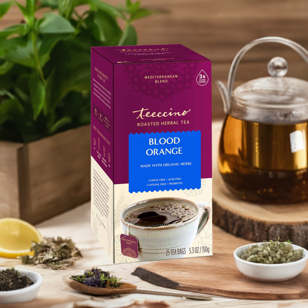 Teeccino Blood Orange Roasted Herbal Tea Teeccino