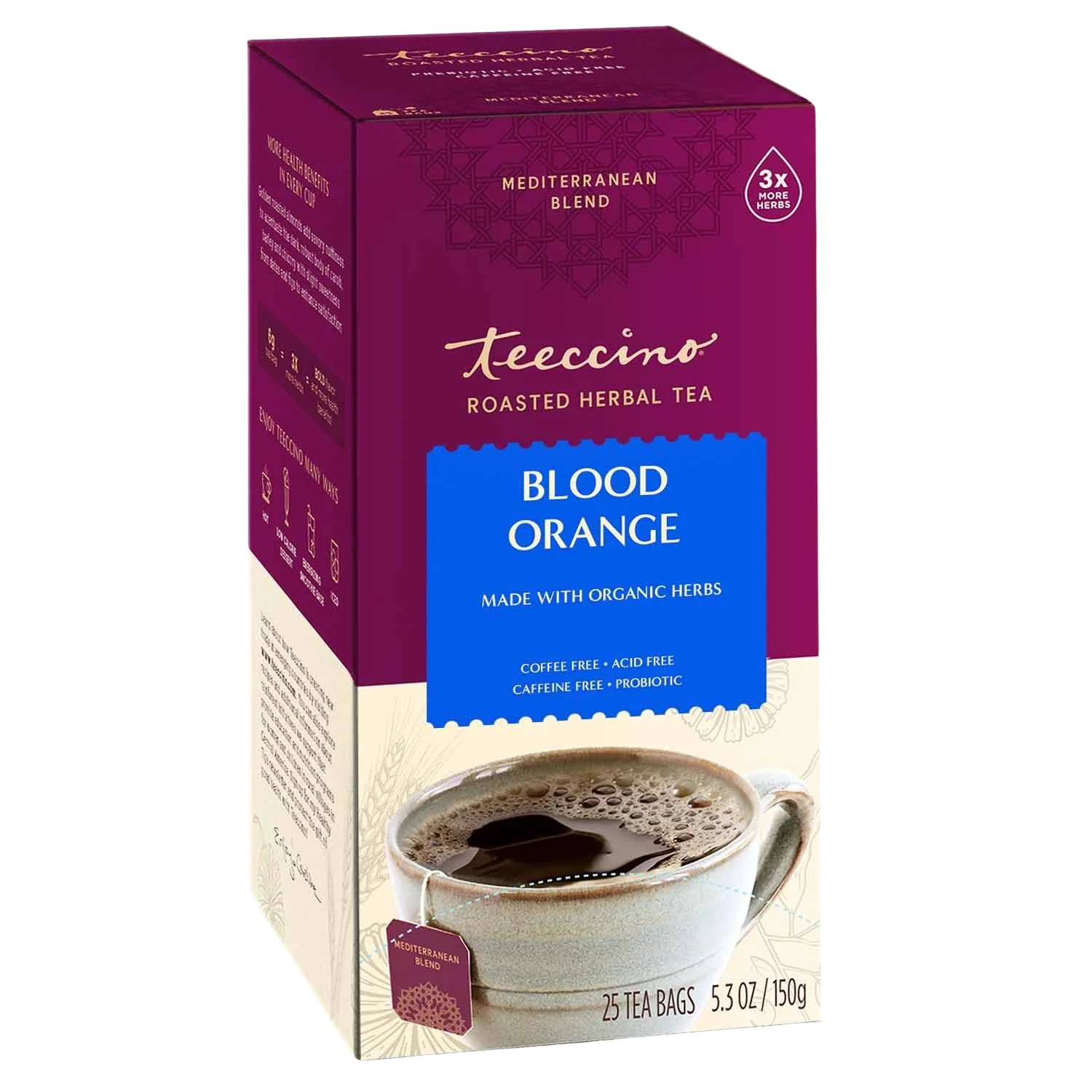 Teeccino Blood Orange Roasted Herbal Tea