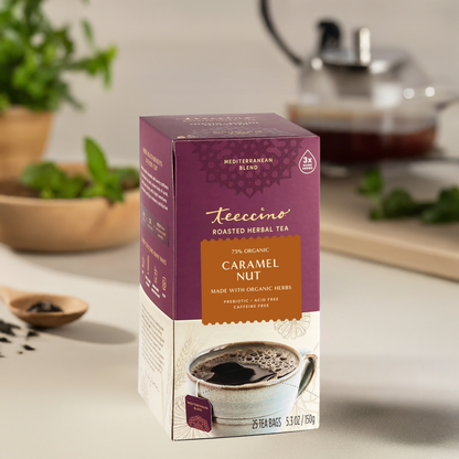 Teeccino Caramel Nut Roasted Herbal Tea Teeccino