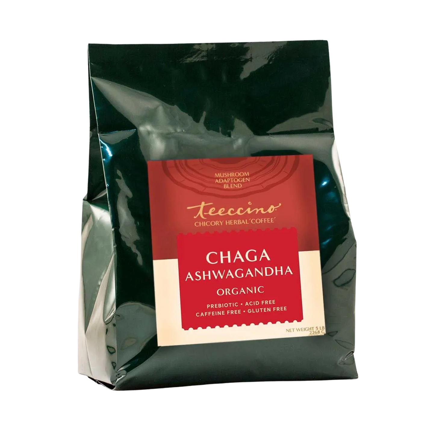 Teeccino Chaga Ashwagandha Butterscotch Cream Mushroom Herbal Coffee Teeccino