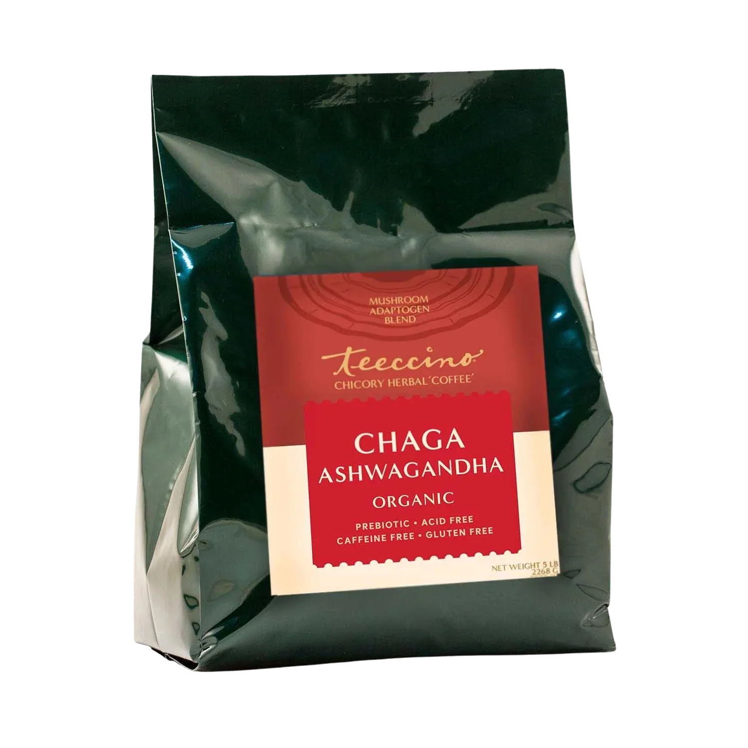 Teeccino Chaga Ashwagandha Butterscotch Cream Mushroom Herbal Coffee Teeccino