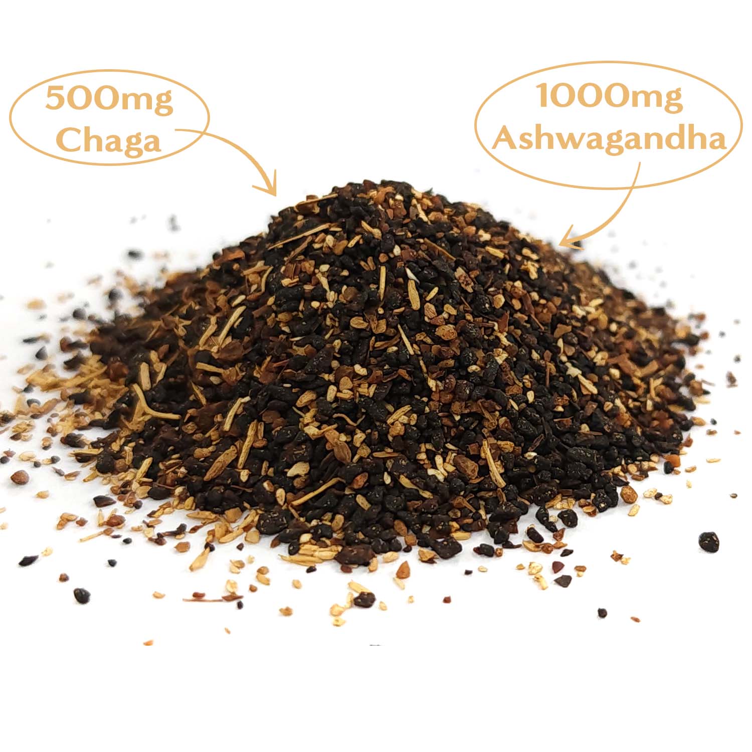 Teeccino Chaga Ashwagandha Butterscotch Cream Mushroom Herbal Coffee