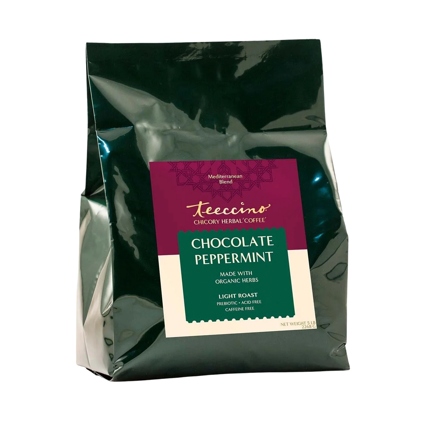 Teeccino Chocolate Peppermint Chicory Herbal Coffee Teeccino