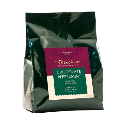 Teeccino Chocolate Peppermint Chicory Herbal Coffee Teeccino