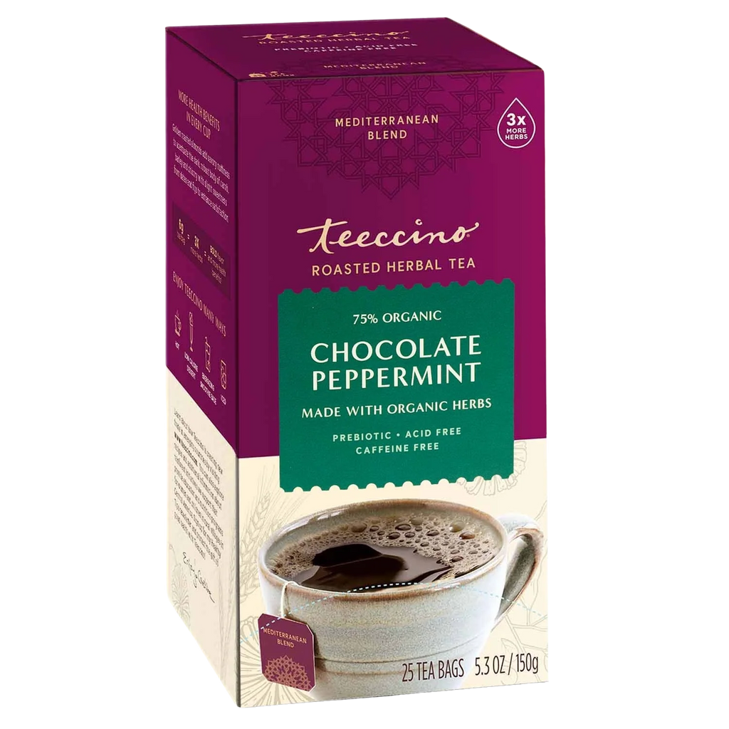 Teeccino Chocolate Peppermint Roasted Herbal Tea