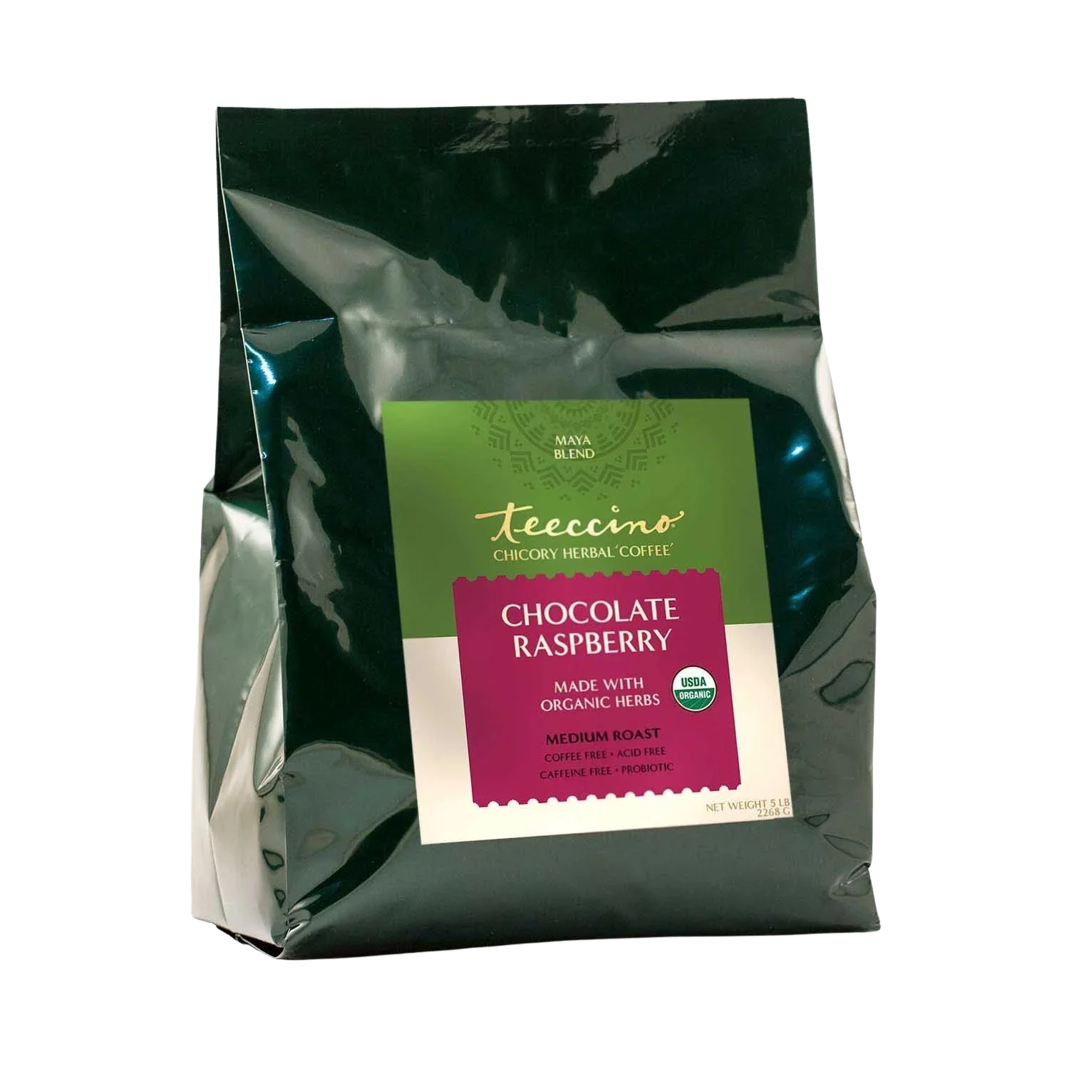 Teeccino Chocolate Raspberry Chicory Herbal Coffee