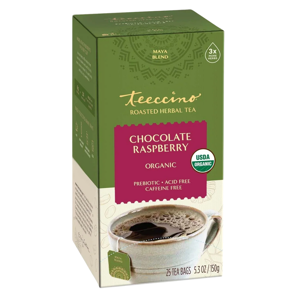 Teeccino Chocolate Raspberry Roasted Herbal Tea