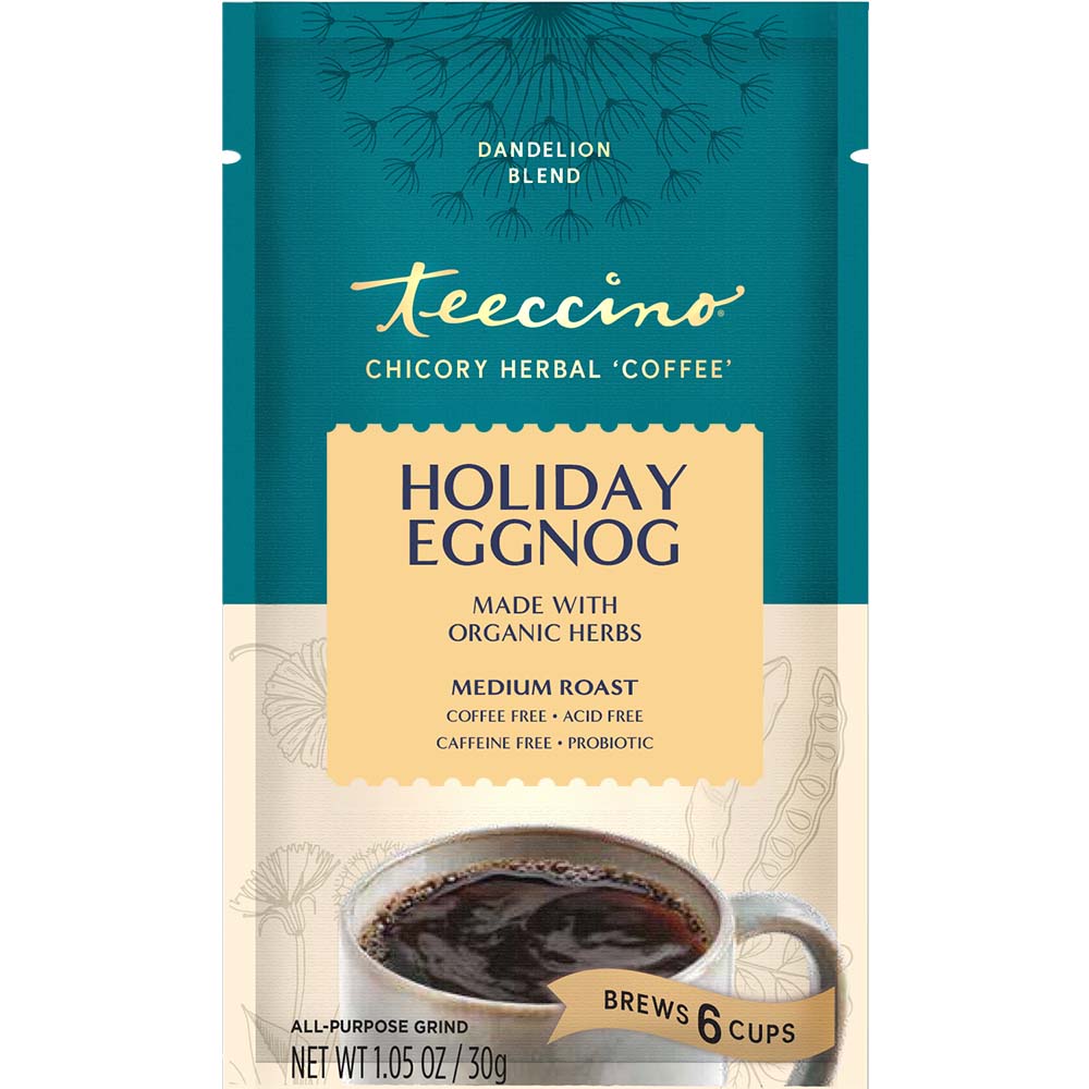 Teeccino Holiday Eggnog Herbal Coffee