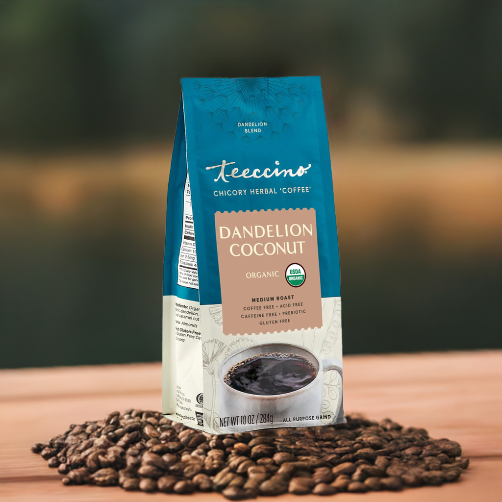 Teeccino Dandelion Coconut Herbal Coffee Teeccino