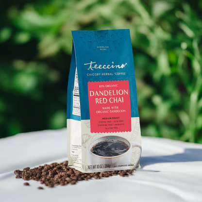 Teeccino Dandelion Red Chai Herbal Coffee Teeccino