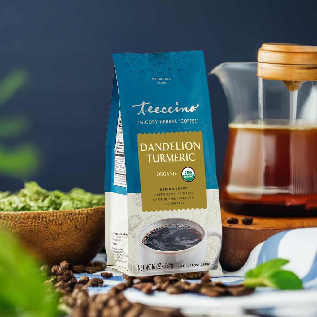 Teeccino Dandelion Turmeric Herbal Coffee