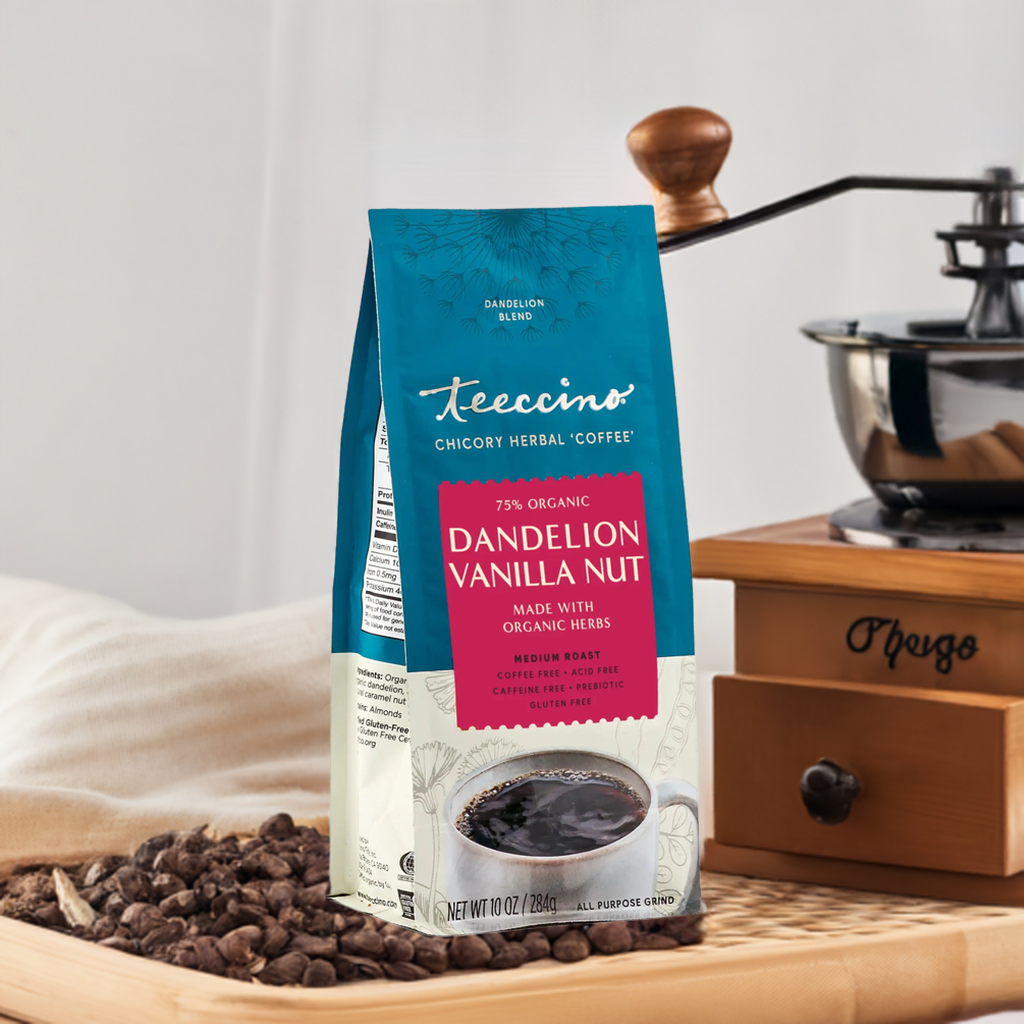 Teeccino Dandelion Vanilla Nut Herbal Coffee