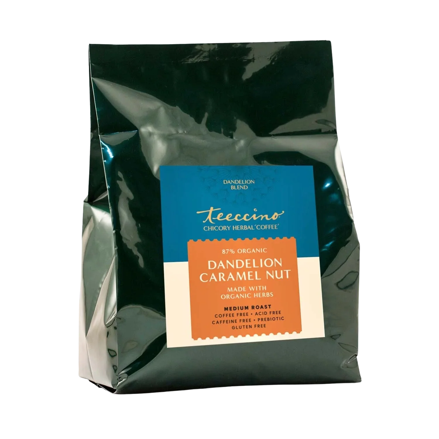 Teeccino Dandelion Caramel Nut Chicory Herbal Coffee