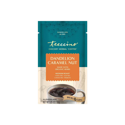 Teeccino Dandelion Caramel Nut Chicory Herbal Coffee Teeccino