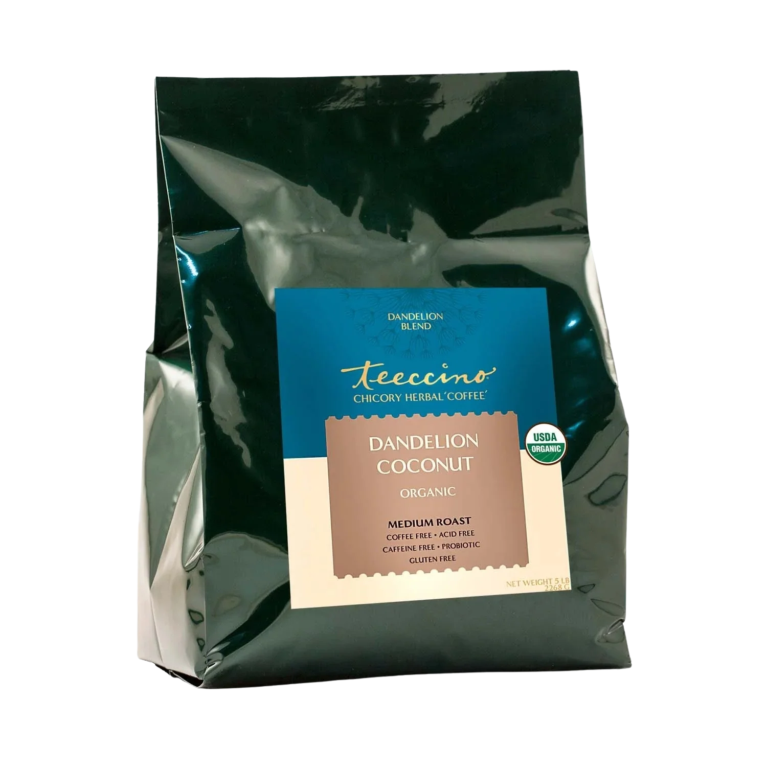 Teeccino Dandelion Coconut Herbal Coffee