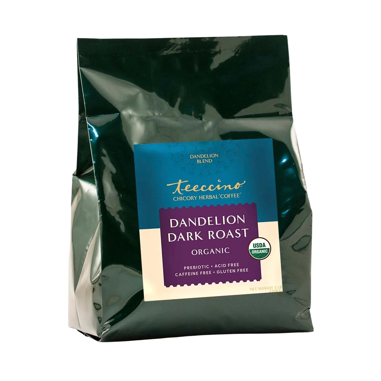 Teeccino Dandelion Dark Roast Herbal Coffee