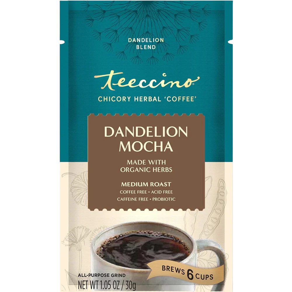 Teeccino Dandelion Mocha Herbal Coffee Teeccino