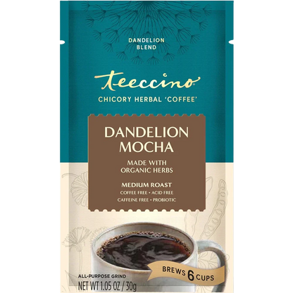 Teeccino Dandelion Mocha Herbal Coffee Teeccino