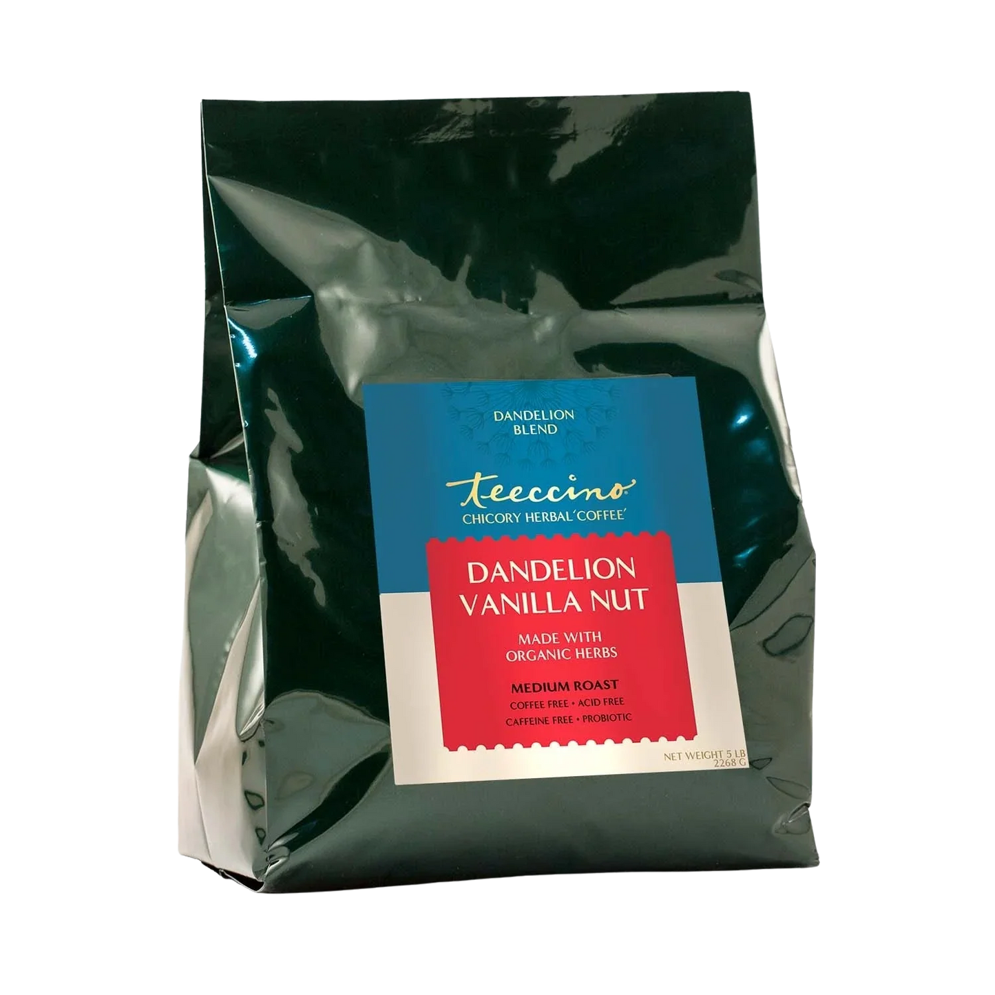 Teeccino Dandelion Vanilla Nut Herbal Coffee Teeccino