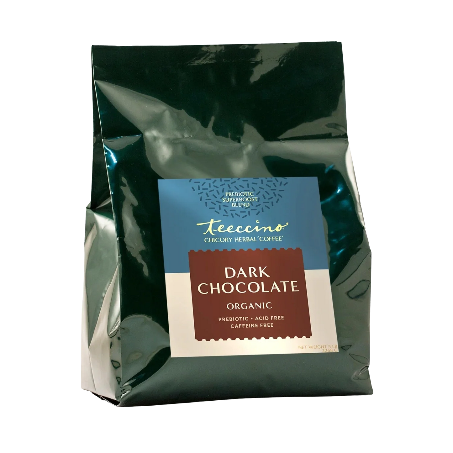 Teeccino Dark Chocolate Prebiotic SuperBoost Herbal Coffee Teeccino