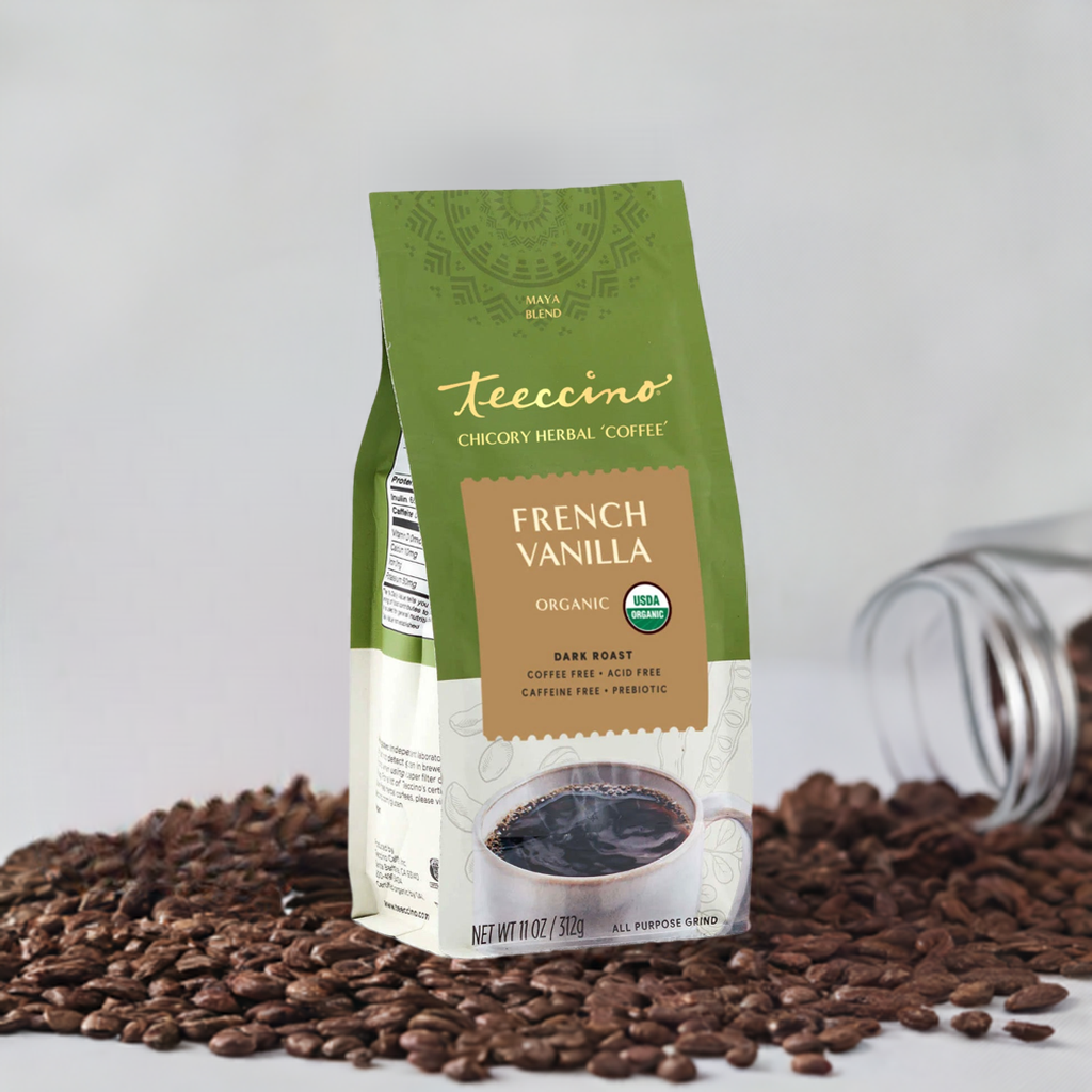 Teeccino French Vanilla Chicory Herbal Coffee Teeccino