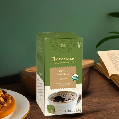 Teeccino French Vanilla Roasted Herbal Tea Teeccino
