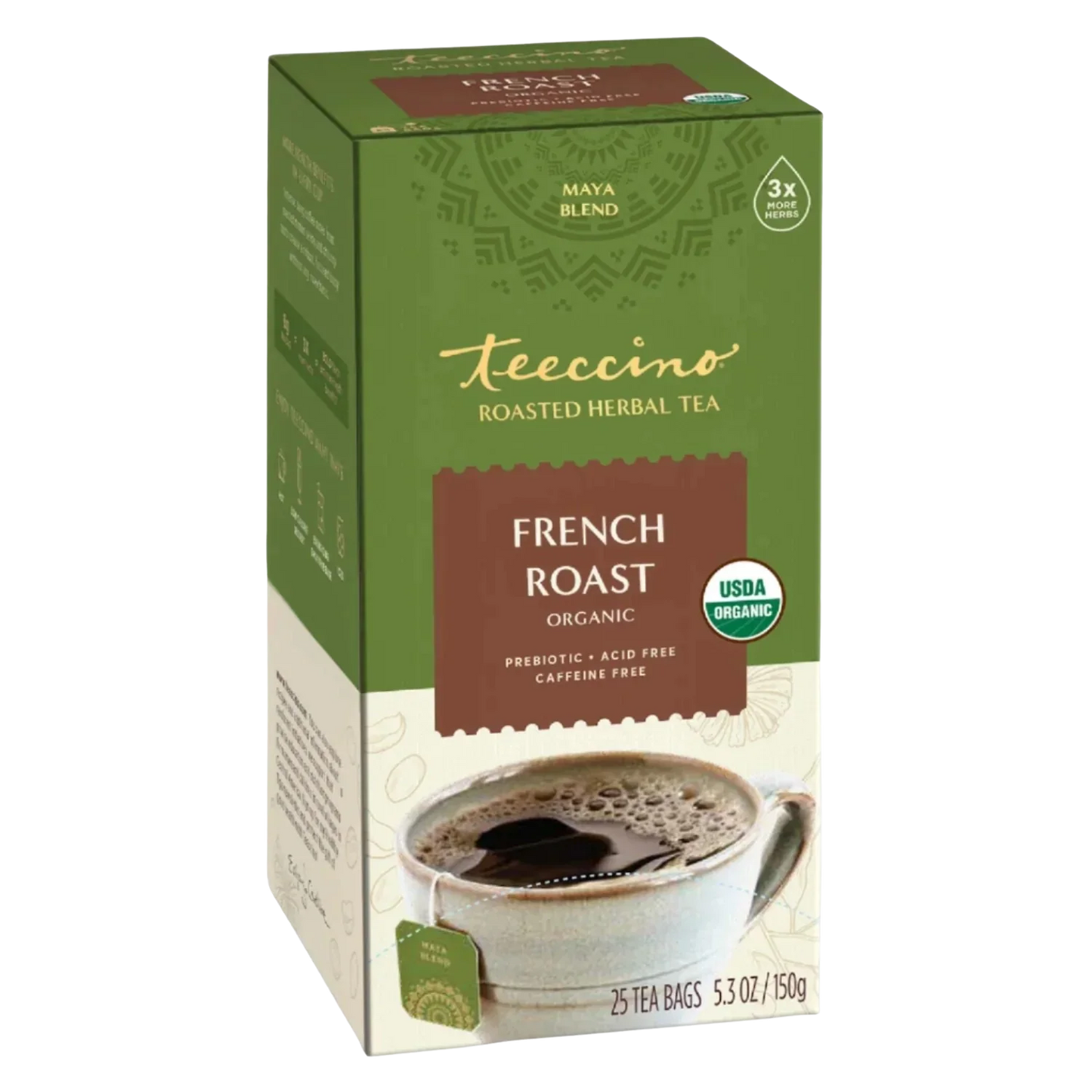Teeccino French Roast Roasted Herbal Tea Teeccino