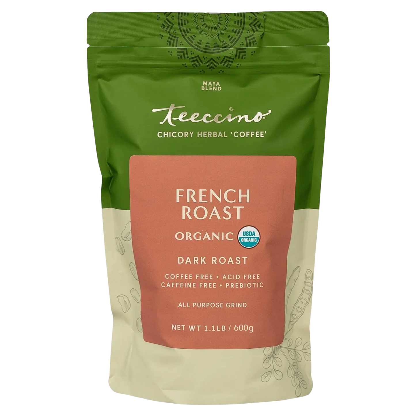 Teeccino French Roast Chicory Herbal Coffee Teeccino