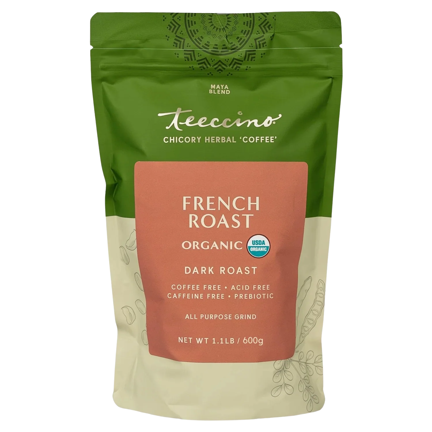 Teeccino French Roast Chicory Herbal Coffee Teeccino