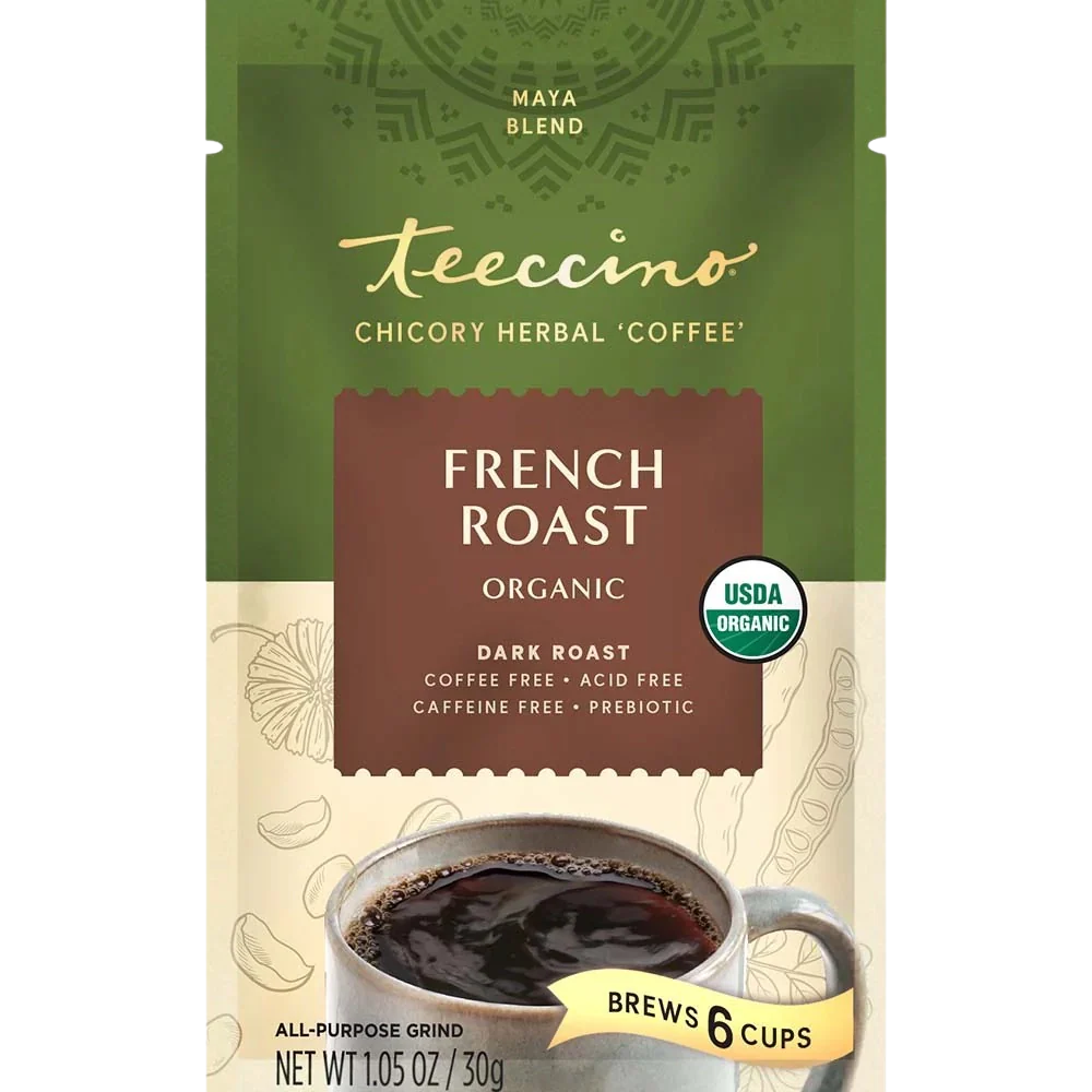 Teeccino French Roast Chicory Herbal Coffee Teeccino