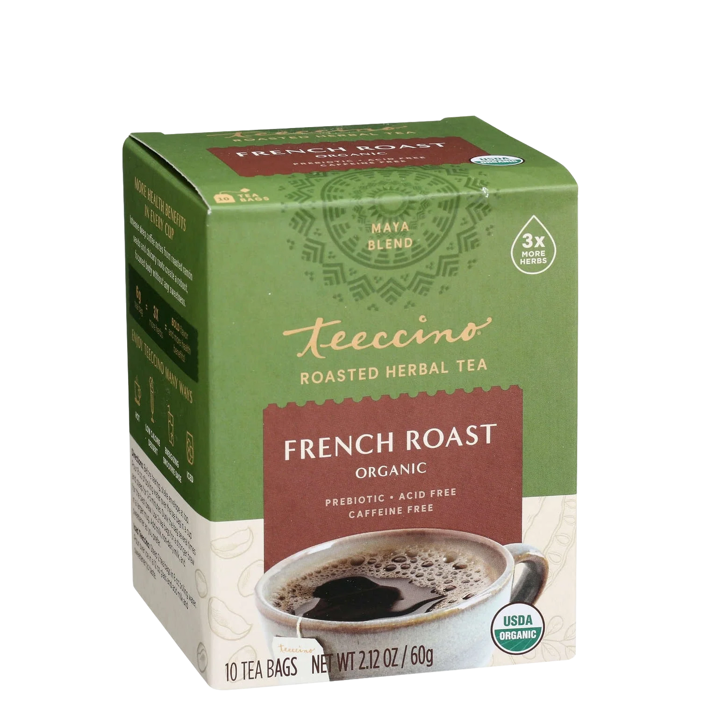 Teeccino French Roast Roasted Herbal Tea Teeccino