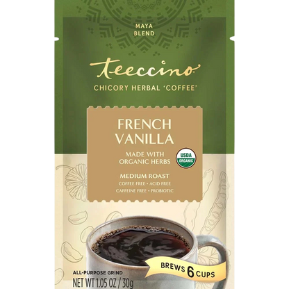 Teeccino French Vanilla Chicory Herbal Coffee Teeccino