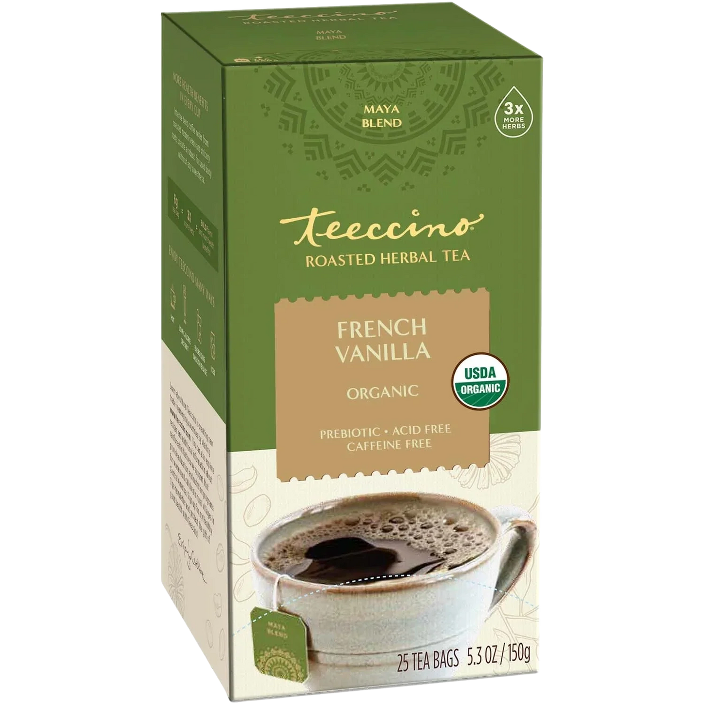 Teeccino French Vanilla Roasted Herbal Tea Teeccino