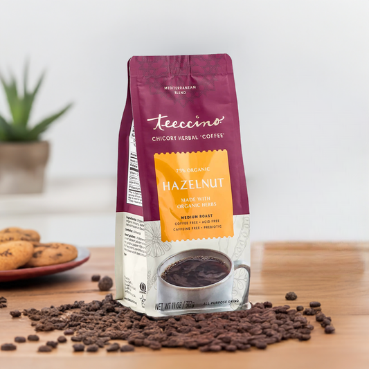 Teeccino Hazelnut Chicory Herbal Coffee Teeccino