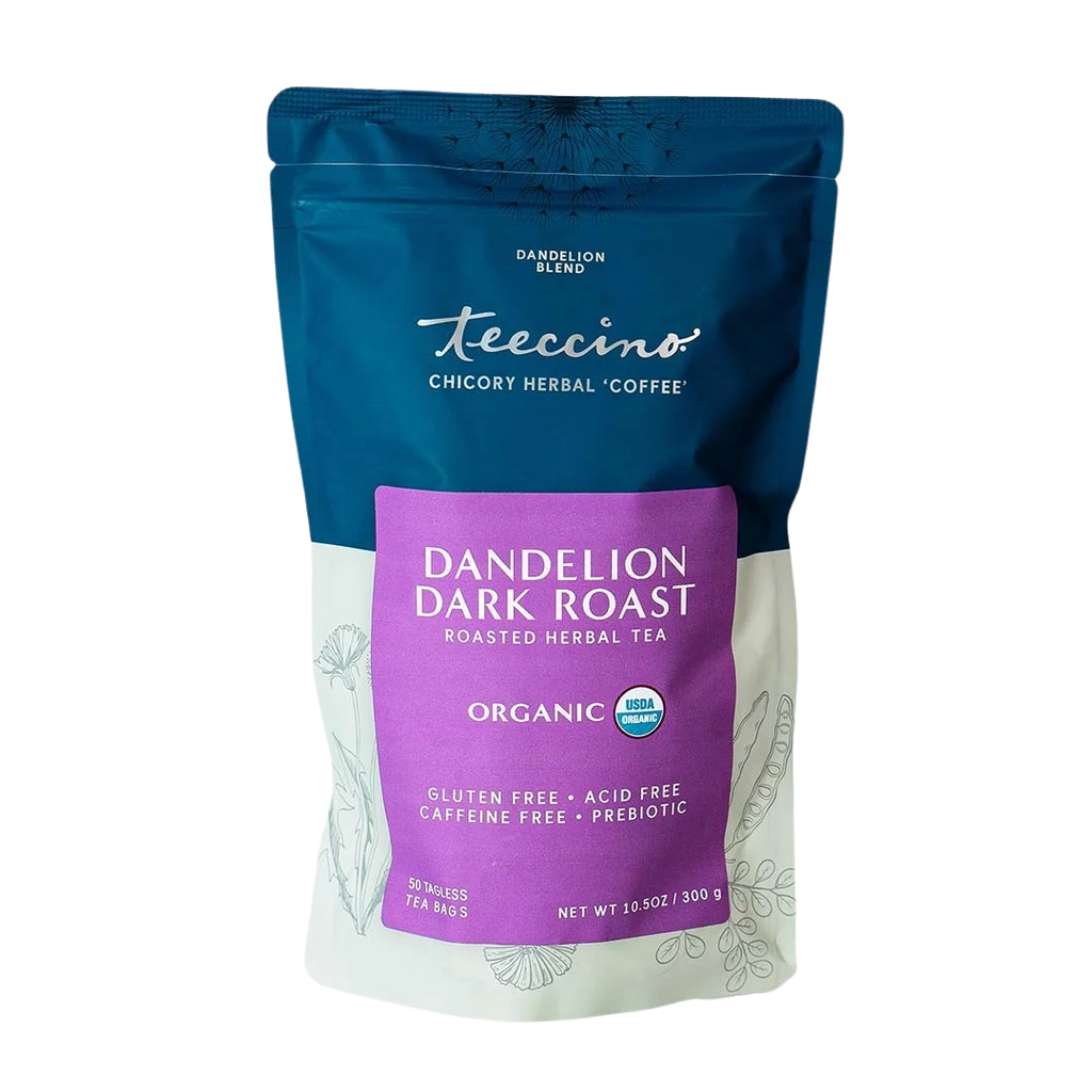 Teeccino Dandelion Dark Roast Herbal Coffee