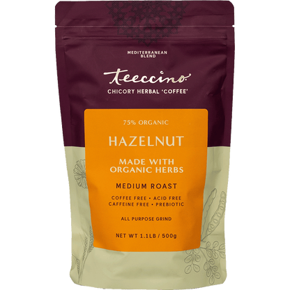 Teeccino Hazelnut Chicory Herbal Coffee Teeccino