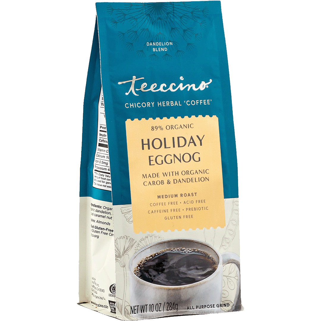 Teeccino Holiday Eggnog Herbal Coffee Teeccino