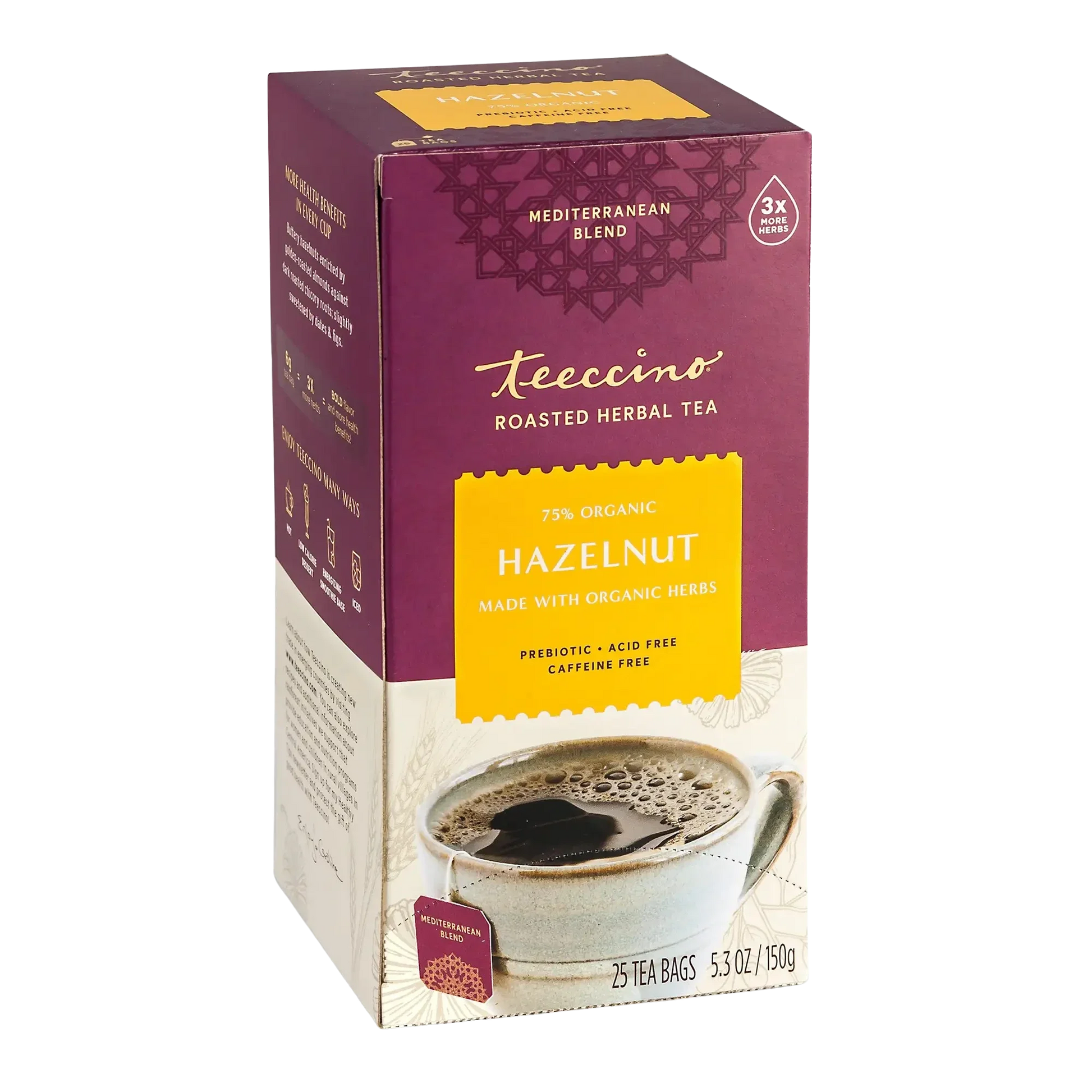Teeccino Hazelnut Roasted Herbal Tea Teeccino