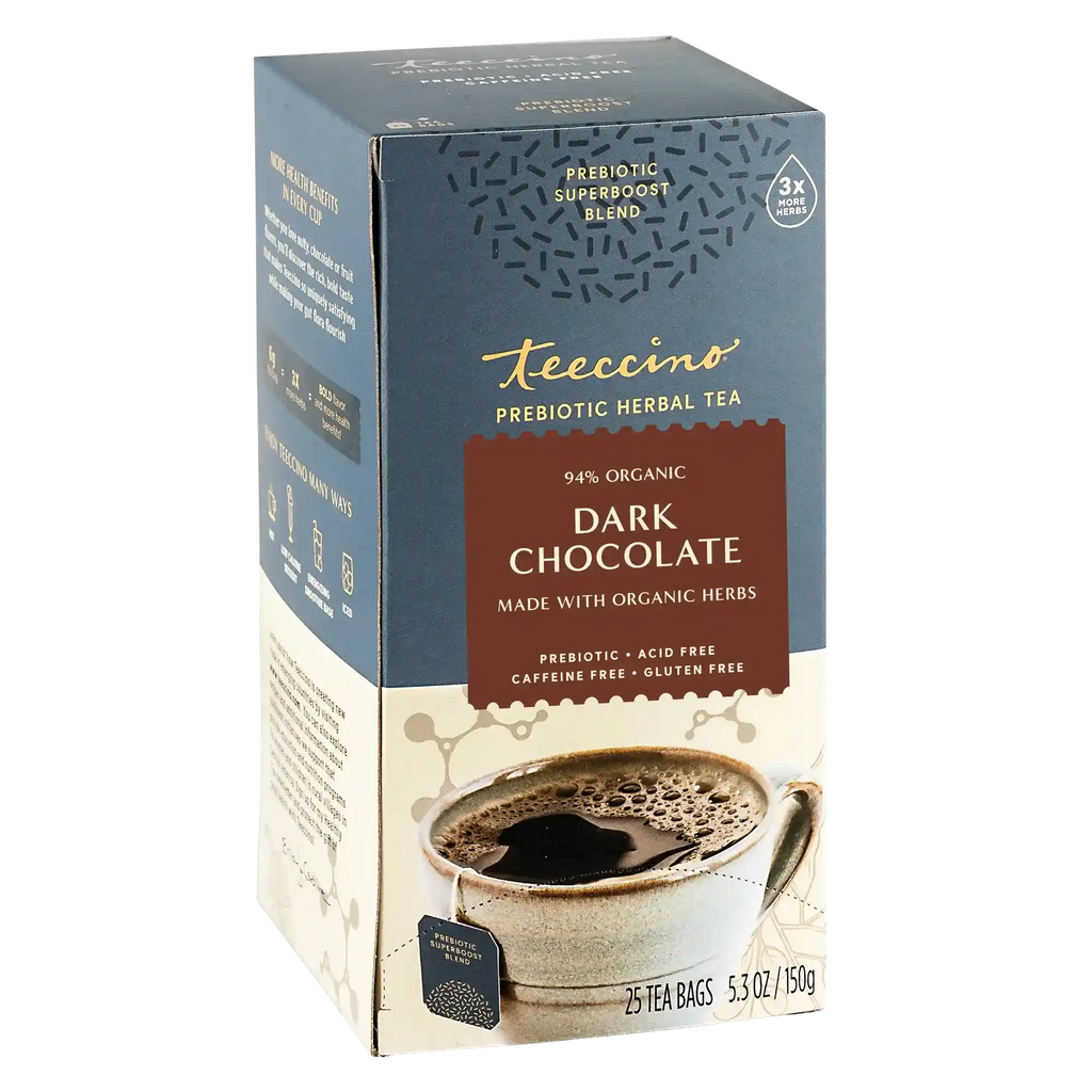 teeccino Dark Chocolate Prebiotic SuperBoost Herbal Tea