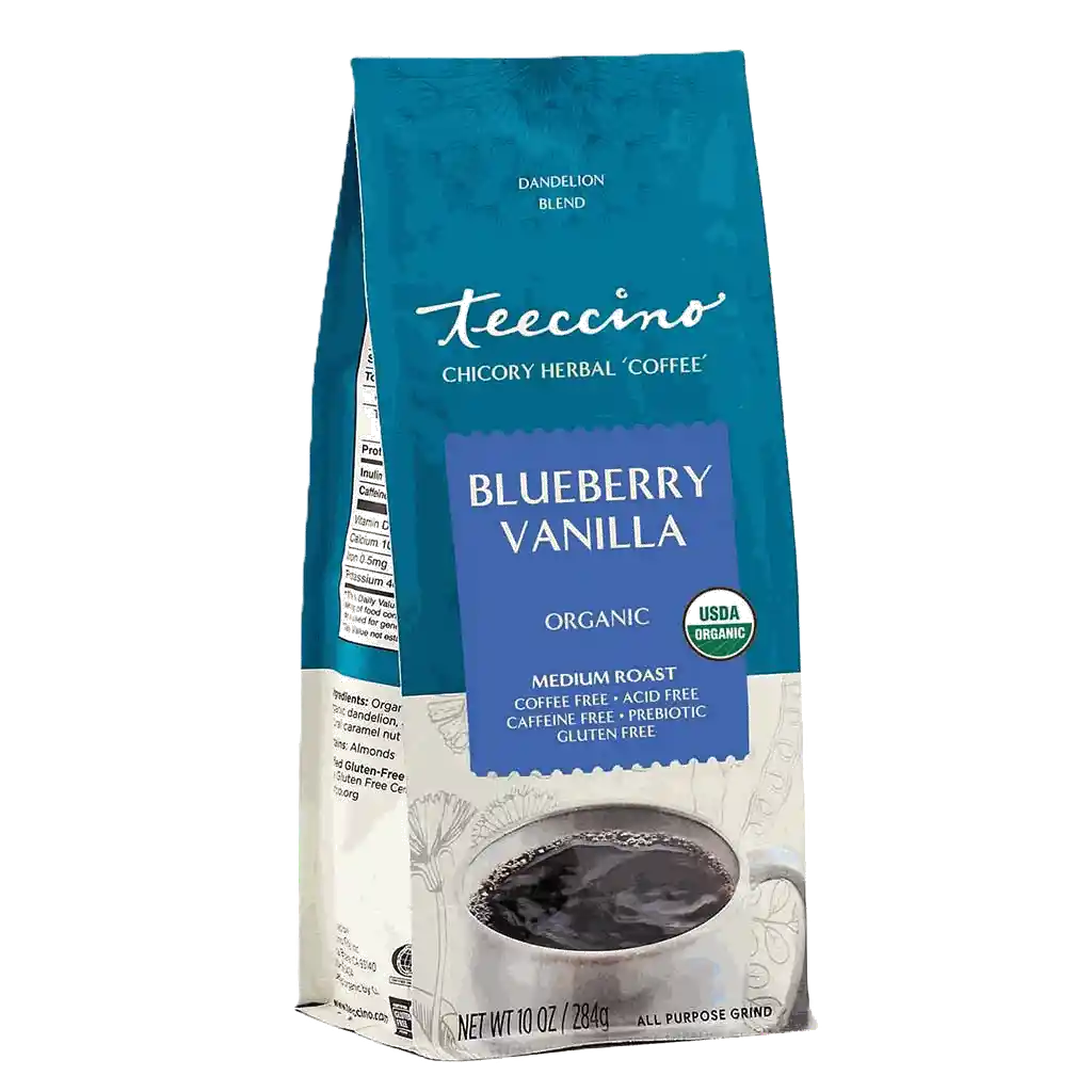 Teeccino Blueberry Vanilla Chicory Herbal Coffee Teeccino