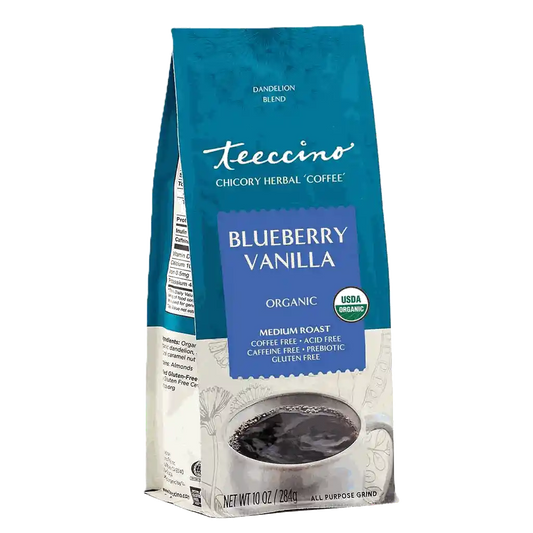 Teeccino Blueberry Vanilla Chicory Herbal Coffee Teeccino