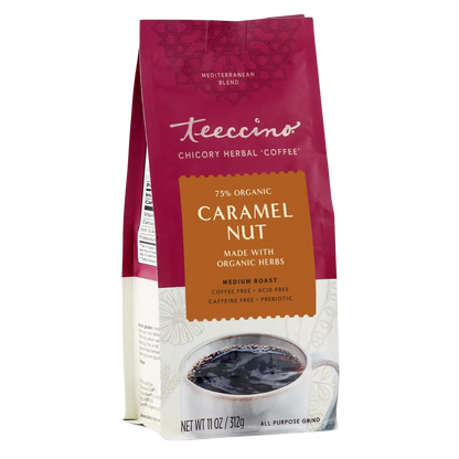 Teeccino Caramel Nut Chicory Herbal Coffee Teeccino