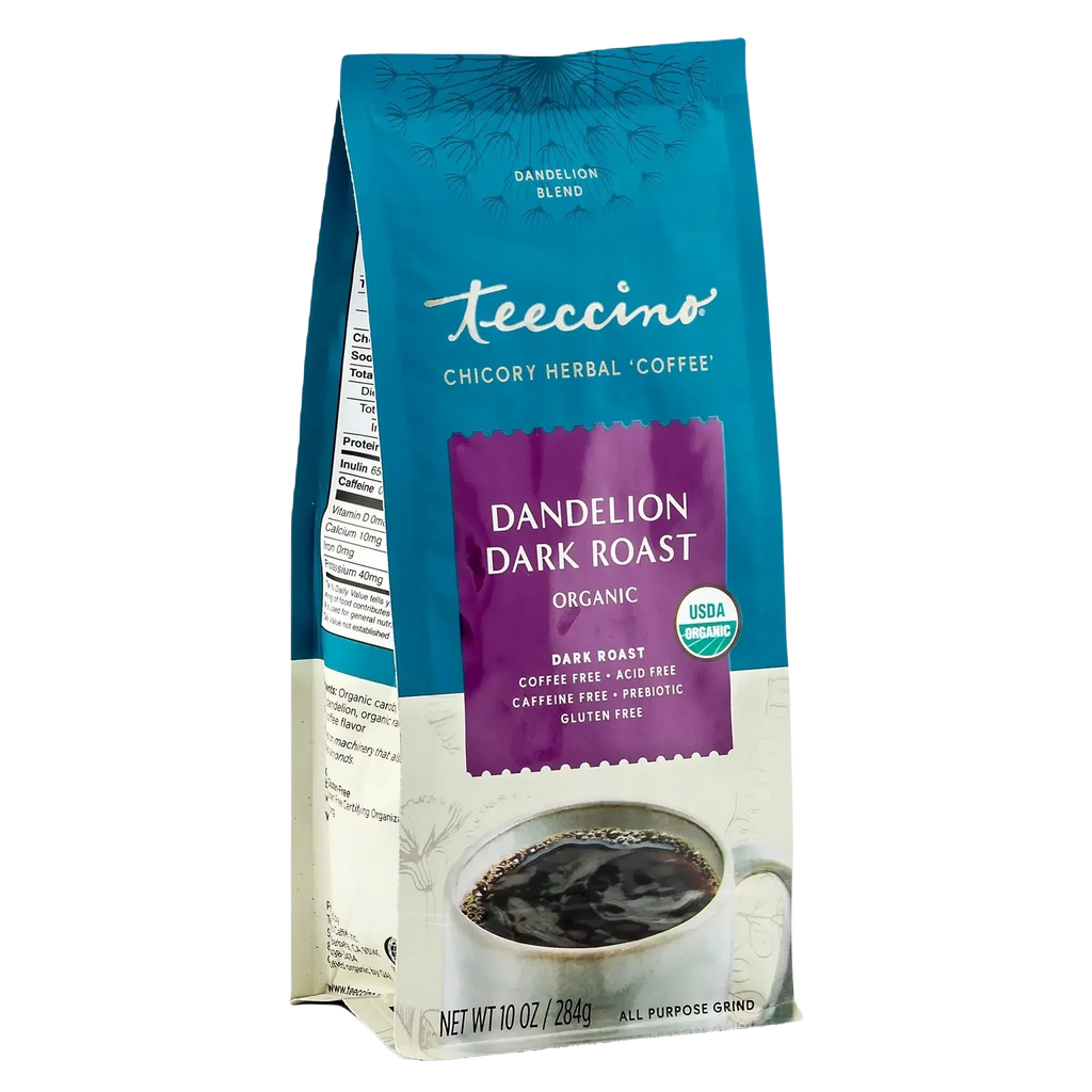 Teeccino Dandelion Dark Roast Herbal Coffee