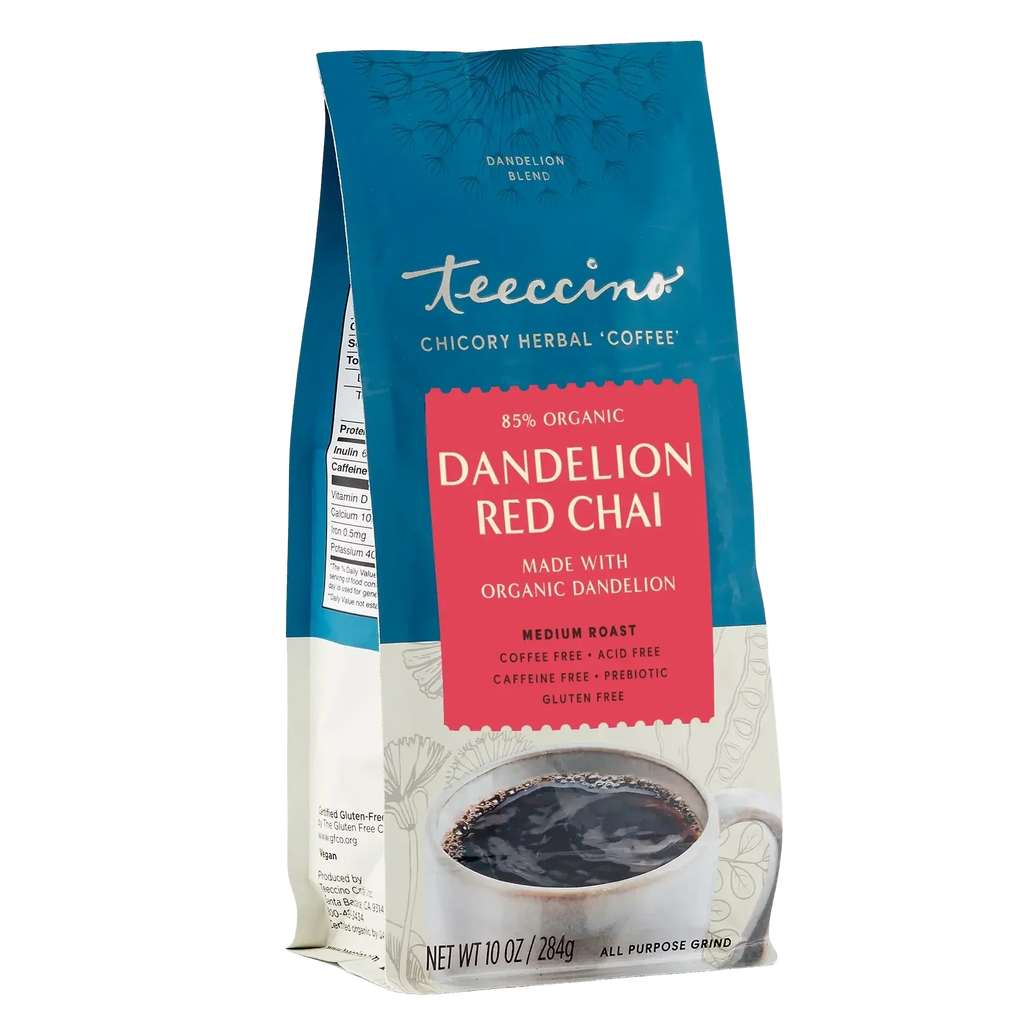 Teeccino Dandelion Red Chai Herbal Coffee