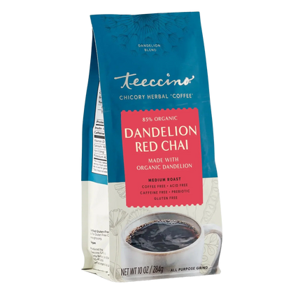 Teeccino Dandelion Red Chai Herbal Coffee Teeccino