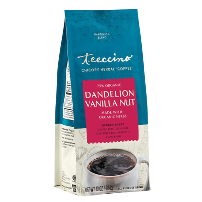 Teeccino Dandelion Vanilla Nut Herbal Coffee Teeccino